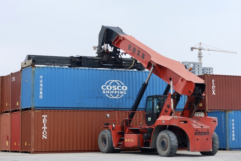 China-Europe freight train adds new entry-exit port