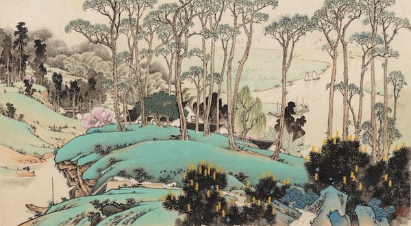 Landscape art exhibition opens in Jiaxing