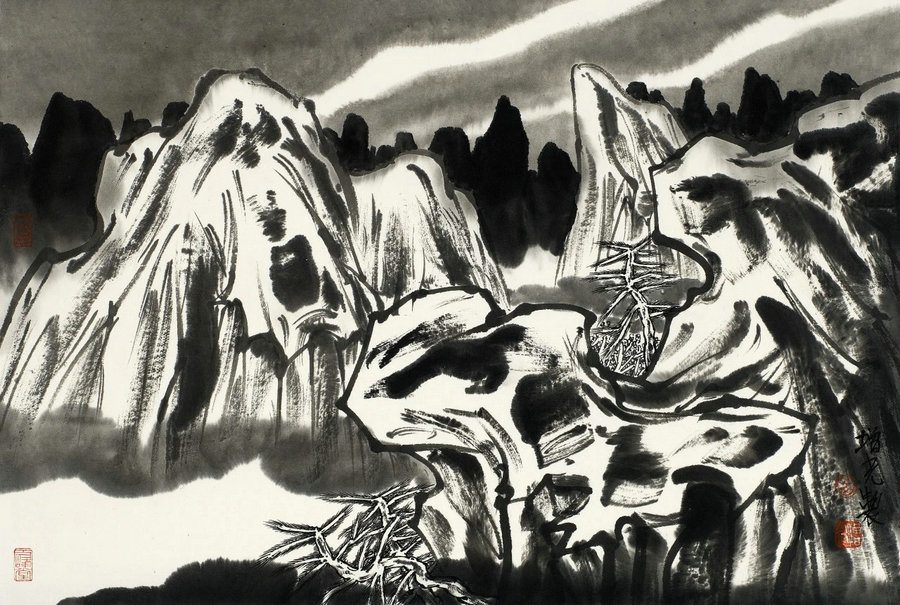 Ink works blend power and serenity at Ningbo exhibition