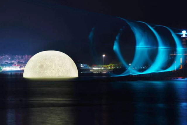 First Qiandao Lake International Biennale of Light Art kicks off in Hangzhou