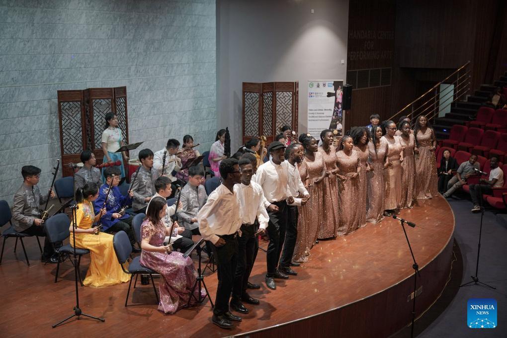 Chinese orchestra group performs at Kenya's oldest university