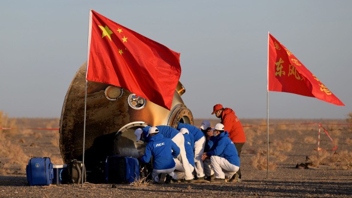 Shenzhou XVI crew safely lands on Earth after five-month mission