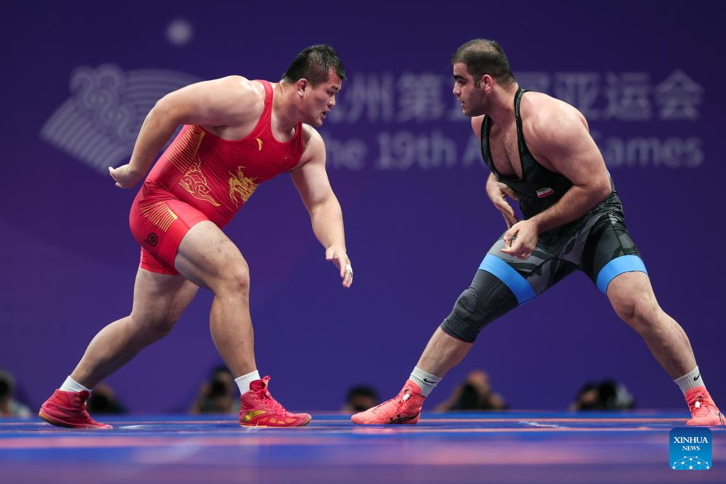 Highlights of Men's Greco-Roman of Wrestling at 19th Asian Games