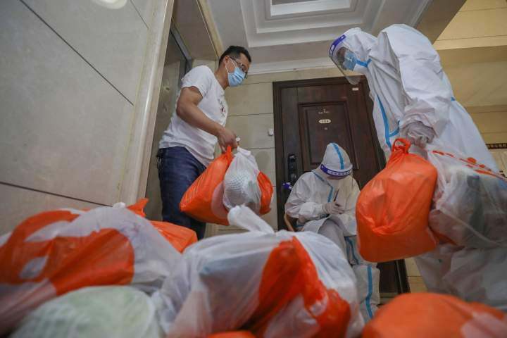 More than 4,000 supplies prepared in two hours to guarantee local residents' daily life