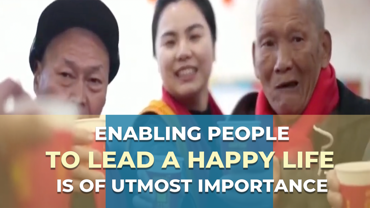 Enabling people to lead a happy life is of utmost importance